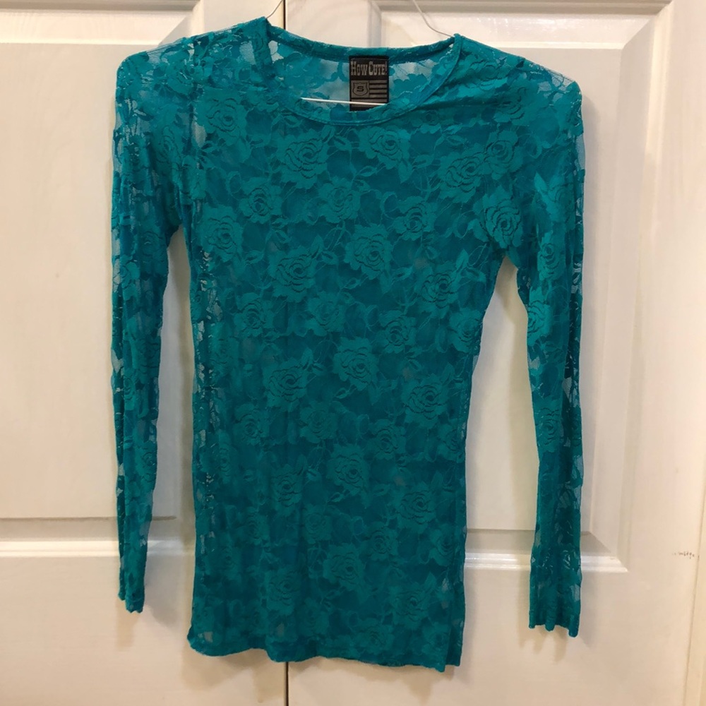 Lace flower top